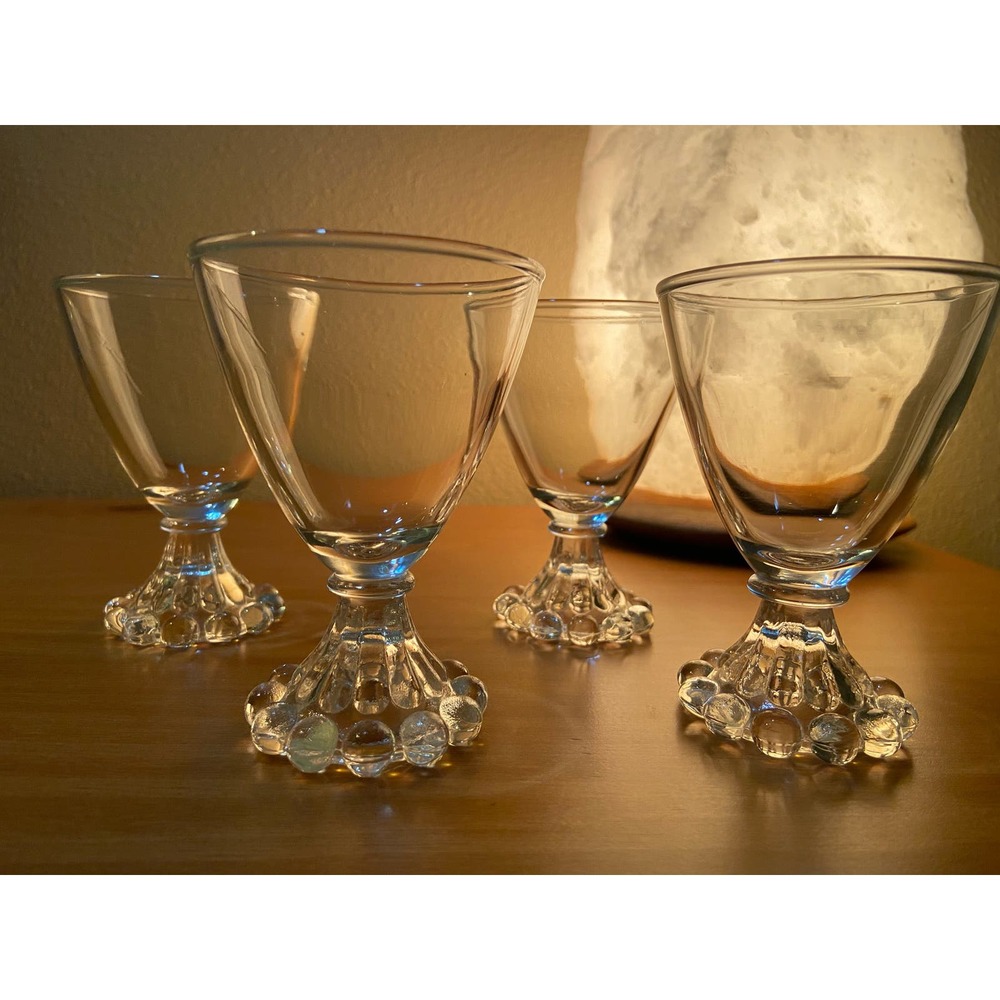 Vintage Anchor Hocking Berwick Boopie Clear Cocktail Glasses; MCM Barware (5)